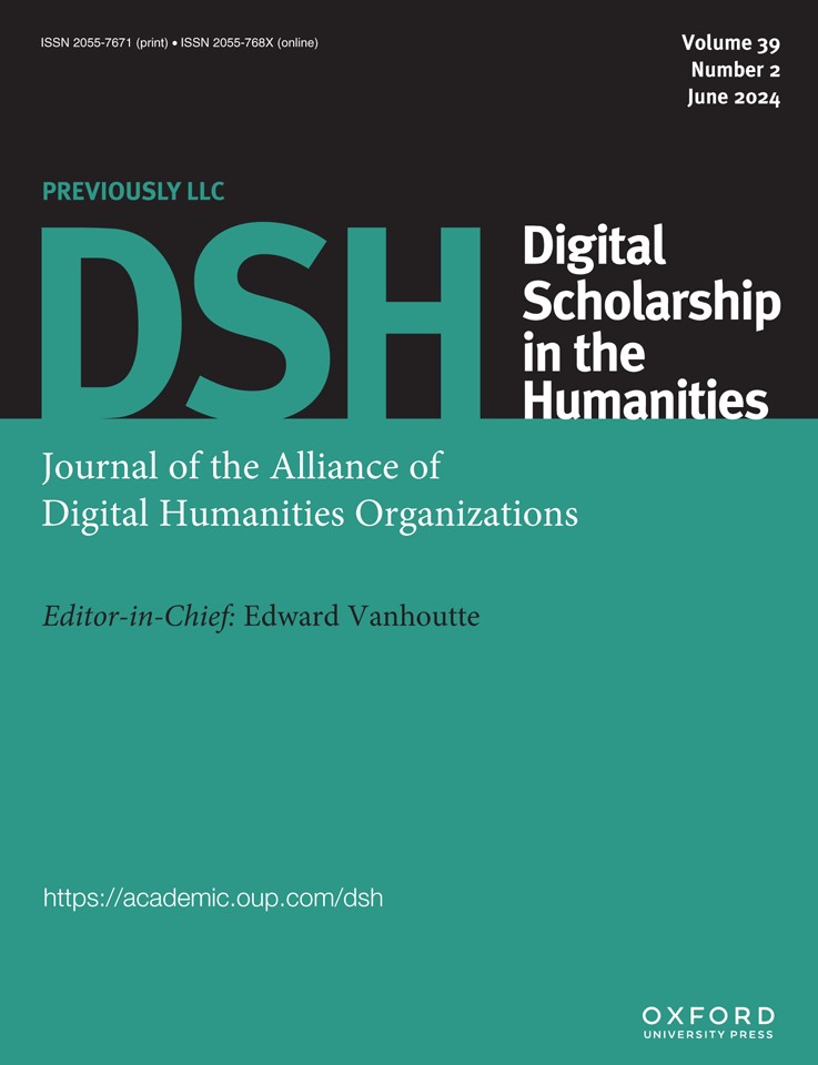 Digital Scholarship in the Humanities, Volume 39, Issue 2, June 2024
