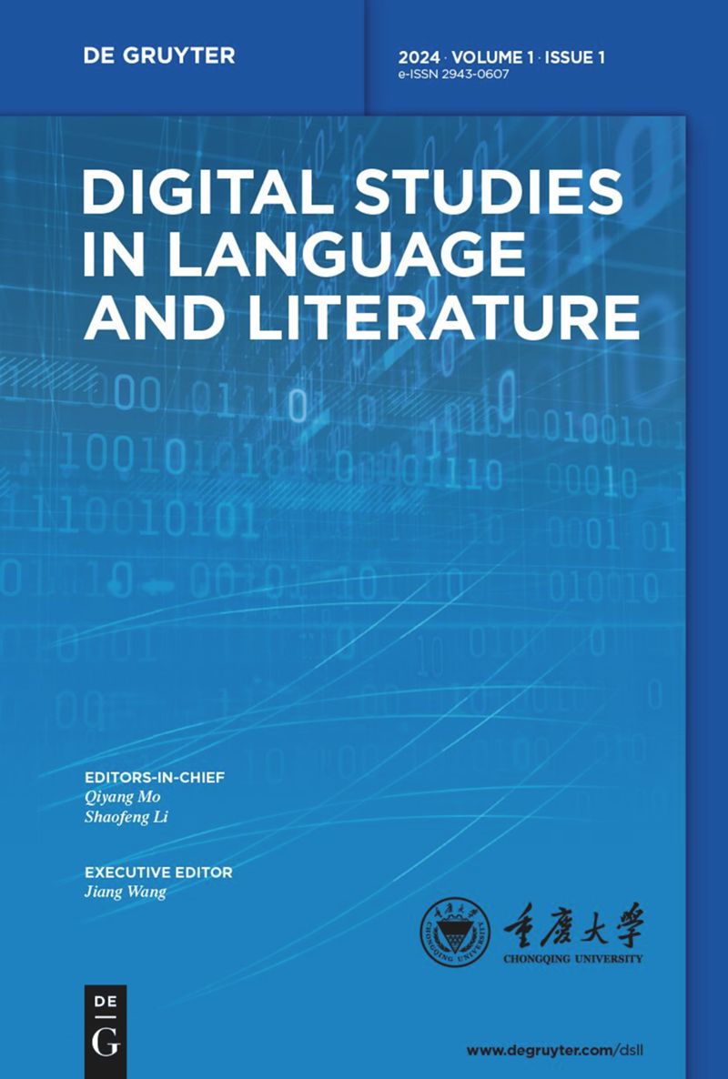 Digital Studies in Language and Literature, 2024.